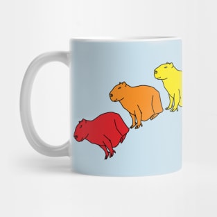 Pride Capybara Rainbow Mug